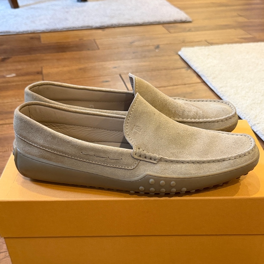 Tod’s Men's Tan Suede Loafers